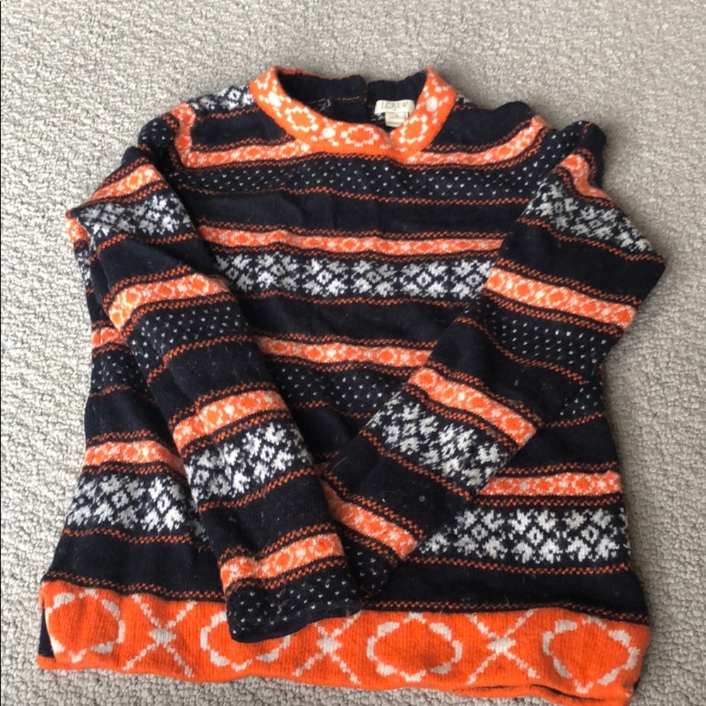 Jcrew fair isle merino wool sweater